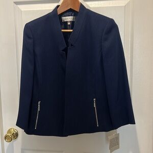 Kasper Women’s suit jacket BLUE size 10P NWT sheath dress also available